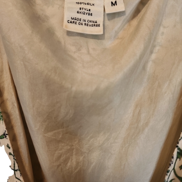 Studio M white n green scarf dress nwot - Picture 3 of 5